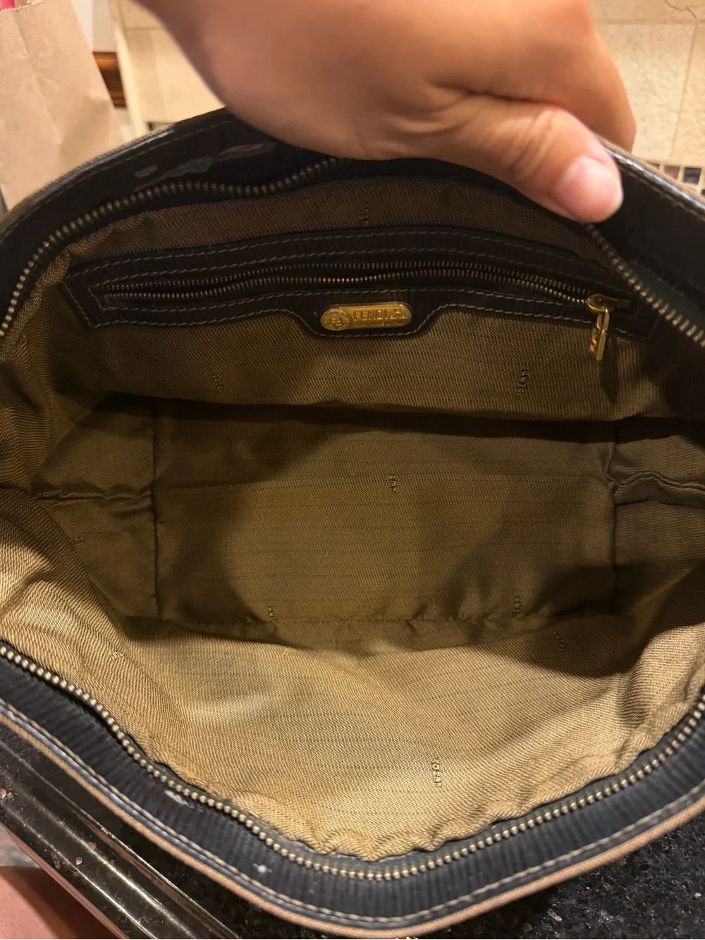 Authentic Vintage Fendi Zucca FF Canvas Tote 🤎 W COA